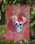 Carolines Treasures BB5130GF Day of the Dead Red Flowers Skull Garden Flag Perspective: top