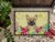 Easter Eggs French Bulldog Cream Indoor or Outdoor Mat 18x27 Perspective: top