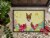 Carolines Treasures BB6137MAT Easter Eggs Bull Terrier Brindle Doormat 18x27 Perspective: top