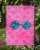 Carolines Treasures BB8179GF Sunglasses Pink Polkadot Flag Garden Size, Pink Perspective: top