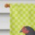 Carolines Treasures BB7661CHF Jersey Giant Chicken Green Flag Canvas House Size Perspective: top