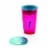 Wow Cup for Kids Original 360 Sippy Cup, Pink with Blue Lid, 9 oz TWO PACK Perspective: top