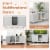 Slickblue 2-Door Cat Litter Box Enclosure with Winding Entry and Scratching Board Perspective: top