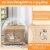 Slickblue Cat Litter Box Enclosure with Sisal Scratching Doors and Storage Perspective: top