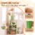 Slickblue Multi-level Cactus Cat Tree with Scratching Posts Ladder Double Condos and Toys Bed Perspective: top