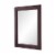 KBC Napa 28  Solid Wood Wall Mirror w/ Beveled Glass in Chocolate Perspective: top