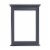 KBC Newport 24 Solid Wood Wall Mirror w/ Beveled Glass in Marine Gray Perspective: top