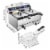 23.4L Dual Tank Stainless Steel Commercial Electric Deep Fryer w/ Timer & Drain French Frys Perspective: top