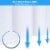 Boho Farmhouse Fabric Shower Curtain 72x72 Inch with Metal Grommet Hooks, white Perspective: top