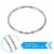 PATIKIL 10pcs Dream Catcher Rings, Metal Macrame Wreath Floral Round Ring Hoop Perspective: top