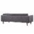 Armen Living Element Mid-Century Modern Sofa in Dark Gray Linen and Walnut Legs Perspective: top