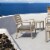 Siesta ISP004-DVR-CTA Artemis XL Outdoor Club Chair with Sunbrella Taupe Cushion - Taupe - s Perspective: top