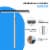 Grand Fusion Stainless Steel Shower Squeegee with Telescoping Handle Perspective: top