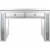 Diana Mirrored Console Table with Clear Mirrored Glass Perspective: top