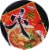 Paldo Hot & Spicy Flavor Noodle Soup Cup Perspective: top