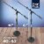 Hola! Music Adjustable Height Studio Microphone Stand with Weighted Base, Black Perspective: top