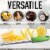 Zulay Kitchen Stainless Steel Cheese Grater & Citrus Zester - Green Perspective: top