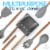 Zulay Kitchen Silicone Utensil Rest with Drip Pad - Dark Grey Perspective: top
