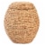 Wickerwise Water Hyacinth Natural Multipurpose Barrel Storage Tub With Lid Ottoman Stool Perspective: top