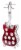 Vintage Wood and Metal Guitar Shaped 9 Bottle Freestanding Decorative Wine Holder Perspective: top