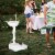 Portable Wash Sink Camping Sink Wash Basin Stand w/ Wheels & Foot Pump Perspective: top