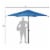 Costway 9FT Patio Umbrella Patio Market Steel Tilt W/ Crank Outdoor Yard Garden Blue Perspective: top