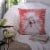 Carolines Treasures  BB9804PW1414 White Standard Poodle Love Fabric Decorative P Perspective: top