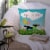 Carolines Treasures  VHA3029PW1414 Happy Birthday Dachshund Fabric Decorative Pi Perspective: top