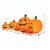 7.5' Halloween Inflatable 7 Pumpkins Patch W/LED Light Outdoor Garden Decoration Perspective: top