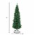 Gymax  5' Christmas Tree PVC Artificial Holiday Decor Slim Pencil Tree Metal Stand Perspective: top