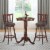 Costway Set of 2 29.5'' Swivel Bar stool Leather Padded Dining Kitchen Pub Bistro Chair High Perspective: top