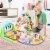 Gymax Baby Kick & Play Piano Gym Activity Play Mat for Sit Lay Down Infant Tummy Time Perspective: top