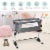 Baby joy Portable Baby Bed Side Sleeper Infant Travel 10° Inclined Bassinet Crib W/Carrying Perspective: top