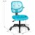 Costway Mesh Office Chair Low-Back Armless Computer Desk Chair Adjustable Height Perspective: top