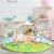 Costway Baby Activity Gym Play Mat w/ Hanging Toys Projector Infant Educational Playtime Perspective: top
