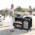 Goplus Portable BBQ Camping Grill Table Kitchen Sink Station w/ Storage Organizer Basin Perspective: top