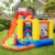 Costway Inflatable Bounce House Water Slide w/ Climbing Wall Splash Pool Water Cannon Perspective: top