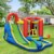 Gymax Inflatable Bounce House Slide Splash Pool Climbing Wall Park w/ Blower Perspective: top