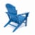 Hampton Navy Poly Outdoor Patio Adirondack Chair and Table Set Perspective: top