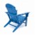 Hampton Navy Poly Outdoor Patio Adirondack Chair and Table Set Perspective: top