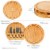 Bamboo Cheese Board and Knife Set - 10 Inch Swiveling Charcuterie Board with Slide-Out Drawer Perspective: top