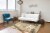 Feizy Rugs Indochine Plush Shag Area Rug with Metallic Sheen - Cream/Beige Perspective: top