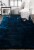 Feizy Rugs Indochine Plush Shag Area Rug with Metallic Sheen - Deep Teal Blue Perspective: top