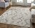 Feizy Rugs Saphir Zam Metallic Ikat Area Rug - Silver Gray/Taupe Perspective: top