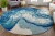 Feizy Rugs Brixton Contemporary Watercolor Runner Rug - Atlantic Blue Perspective: top
