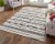 Freizy Rugs Black/White Duprine Eco-Friendly PET Outdoor Area Rug Perspective: top