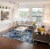 Feizy Rugs Milton Distressed Medallion Area Rug - Classic/Ice Blue Perspective: top
