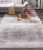 Feizy Rugs Cadiz Gradient Luster Accent Rug - Silver Gray Perspective: top