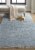 Feizy Rugs Caldwell Vintage Space Dyed Wool Area Rug - Classic Blue/Beige Perspective: top