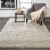 Feizy Belfort Modern Crosshatch Area Rug - Ivory Sand/Charcoal Gray Perspective: top